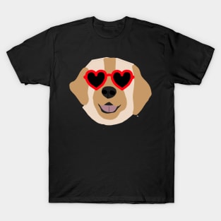 Dog with Heart Sunglasses T-Shirt